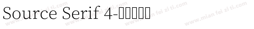 Source Serif 4字体转换